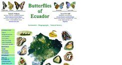 Desktop Screenshot of butterfliesofecuador.com